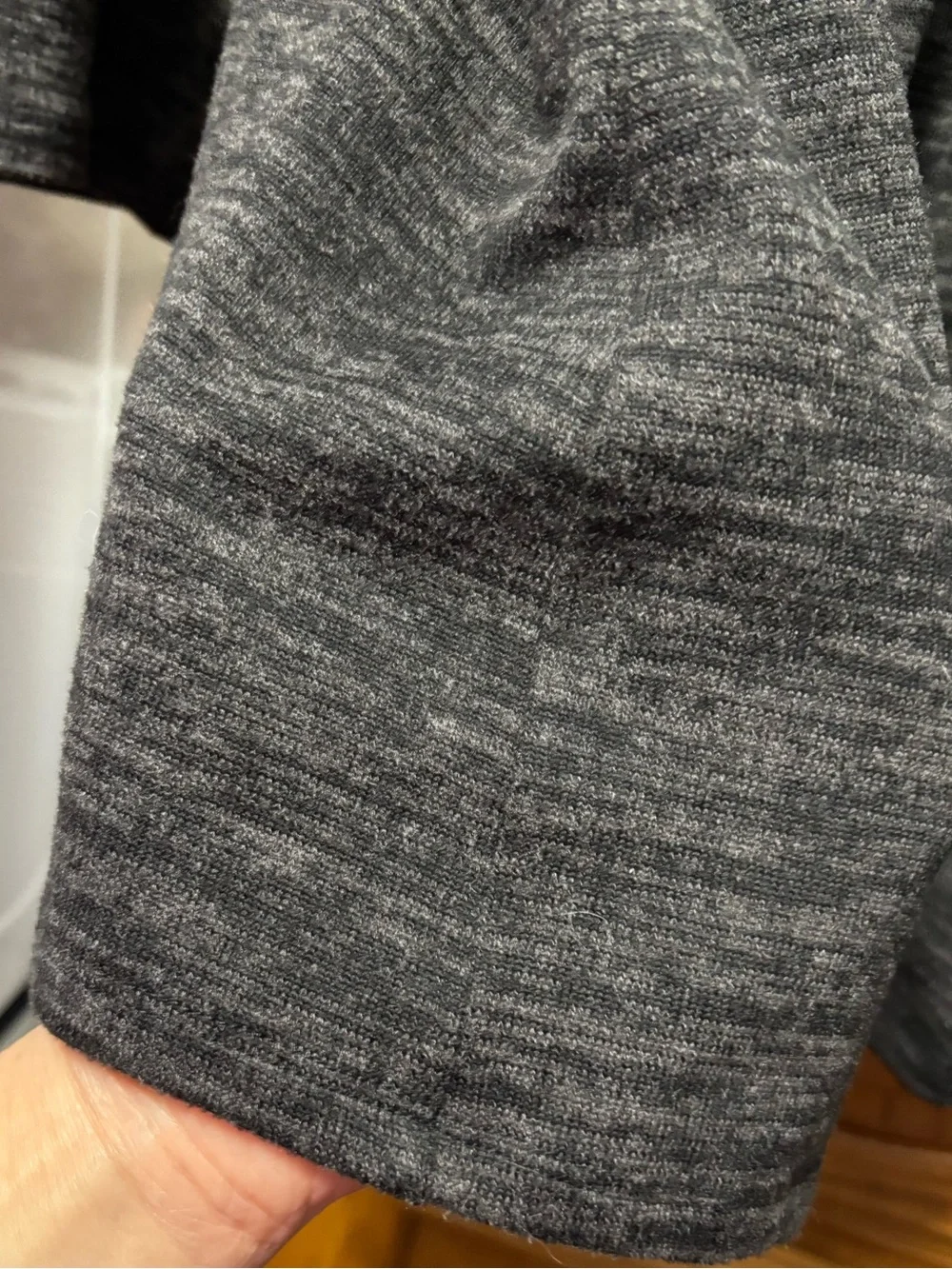 Tacera Heather Charcoal Long-Sleeve Ring-Accent Knit Top - Picture 6 of 10